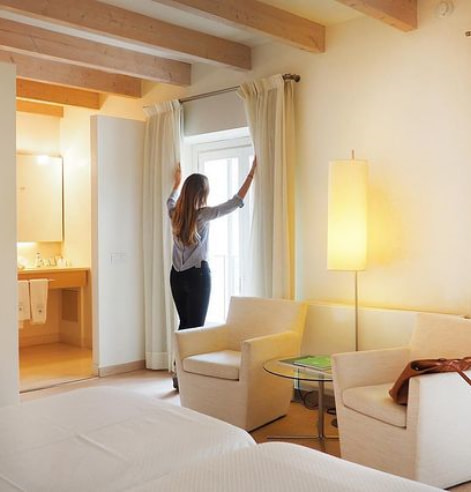 Habitaciones Hotel Boutique Can Bonico Vista interior de una habitación del Hotel Boutique Can Bonico