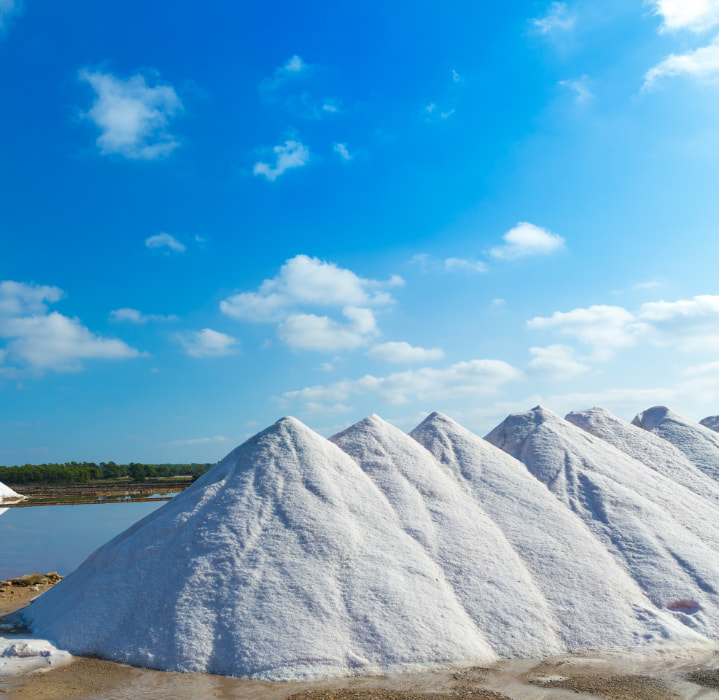 Natural salt mine in Ses Salines, Majorca